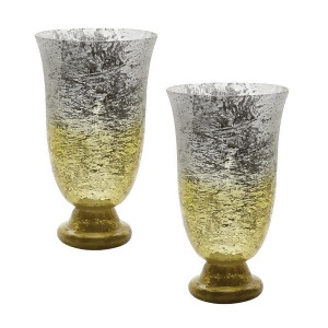 Lemon Ombre Flared Vase Set Of 2 - All