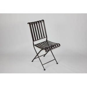 4D Concepts Rounded Metal Folding Chair in Metal - All