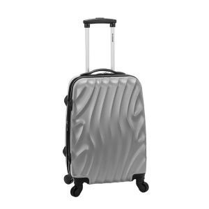 Rockland Silver Melbourne 20 Expandable Abs Carry On - All