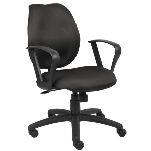 Boss Chairs Boss Black Task Chair w/ Loop Arms - All