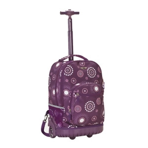 Rockland Purple Pearl 19 Rolling Backpack - All