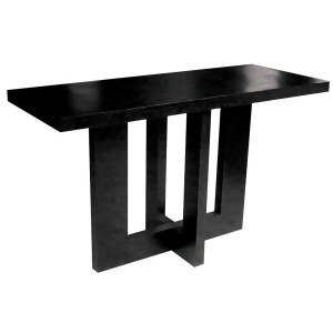 Allan Copley Designs Andyy Rectangular Console Table in Black on Oak - All