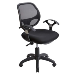Techni Mobili Mid-Back Mesh Task Chair in Black - All