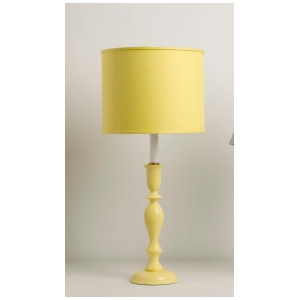 Yessica's Collection Yellow Color Block Lamp With Yellow Drum Shade - All