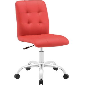 Modway Prim Mid Back Office Chair In Red - All