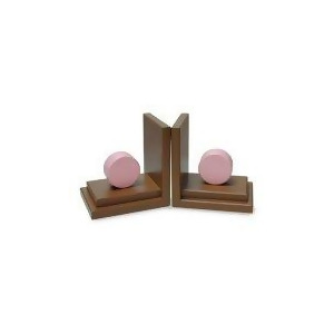 One World Pink Circle Bookends - All