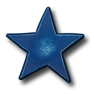 One World Distressed Star Blue Wooden Drawer Pulls Set of 2 - All