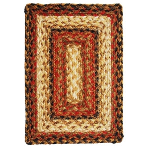 Homespice Russet Braided Rectangle Placemat Set of 4 - All