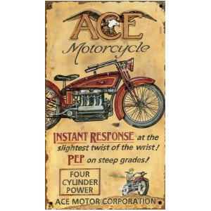 Red Horse Ace Motorcycles Sign - All