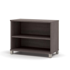 Bestar Pro-Linea 2-shelf Bookcase In Bark Grey - All
