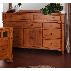 Sunny Designs Sedona Dresser In Rustic Oak - All