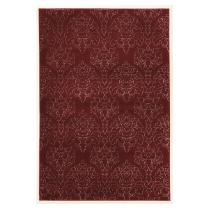 Linon Prisma Rug In Red And White 2'x3' - All