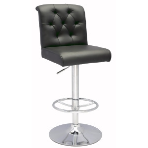 Chintaly 0355 Pneumatic Gas Lift Height Swivel Stool In Black - All