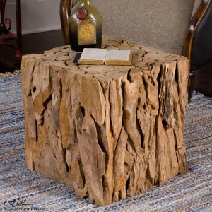 Uttermost Teak Root Bunching Cube - All