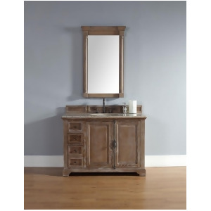 James Martin Providence 48 Single Vanity And Mirror Set In Driftwood - All