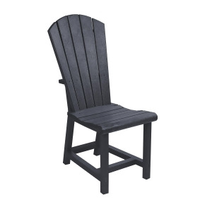 C.r. Plastics Addy Dining Side Chair In Black - All