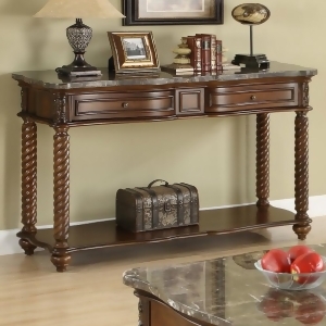 Homelegance Lockwood Rectangular Sofa Table w/ Marble Top - All