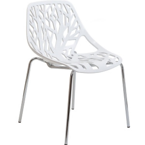 Modway Stencil Dining Side Chair in White - All