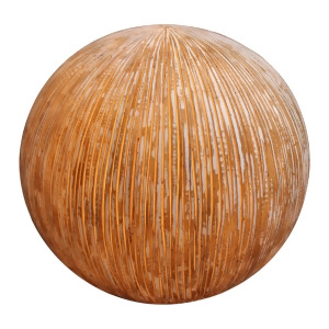 Screen Gems Sandstone Ribbed Finish Ball With Light For Outdoor Use - All