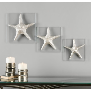 Uttermost Silver Starfish Wall Art Set Of 3 - All