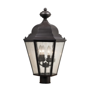 Cornerstone Cotswold 4 Light Exterior Post Lamp In Oil Rubbed Bronze - All