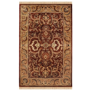 Linon Rosedown Rug In Burgundy And Gold 1'10 X 2'10 - All