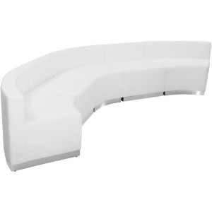 Flash Furniture Zb-803-820-set-wh-gg Hercules Alon Series White Leather Receptio - All