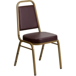 Flash Furniture Hercules Series Trapezoidal Back Stacking Banquet Chair w/ Brown - All