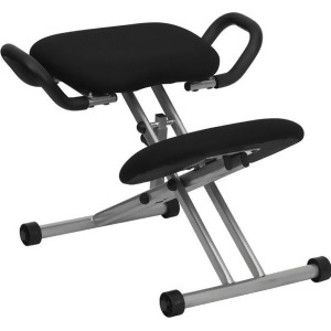 Flash Furniture Ergonomic Kneeling Chair in Black Fabric w/ Handles Wl-1429-gg - All
