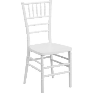 Flash Furniture Flash Elegance White Resin Stacking Chiavari Chair Le-white-gg - All