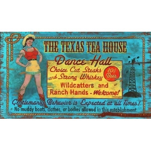 Red Horse Texas Tea House Sign - All