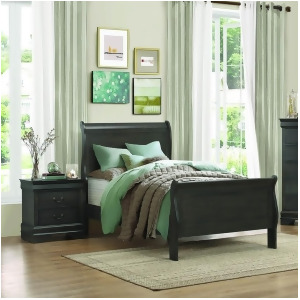 Homelegance Mayville 2 Piece Sleigh Bedroom Set in Stained Grey - All