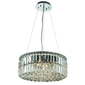 Lighting By Pecaso Chantal Collection Hanging Fixture D20in H7.5in Lt 12 Chrome - All