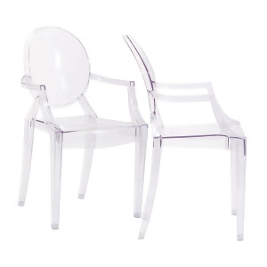 Modway Casper Eei-905-clr Dining Armchairs Set of 2 in Clear - All