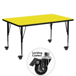 Flash Furniture Mobile 30 X 60 Rectangular Activity Table With 1.25 Thick Hig - All