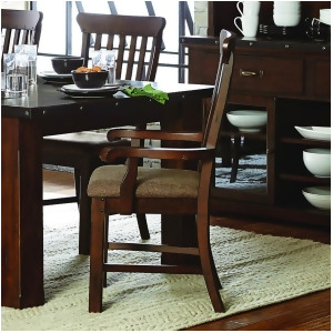 Homelegance Schleiger Arm Chair in Burnished Brown Set of 2 - All