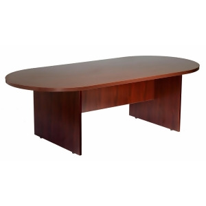 Boss Chairs Boss 95 x 47 Race Track Conference Table in Mahogany - All
