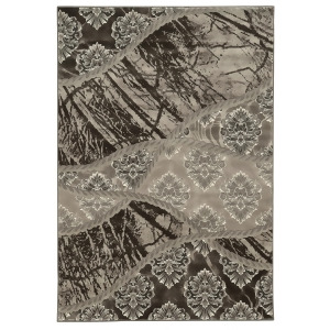 Linon Jewel Rug In Brown And L Brown 2' x 3' - All