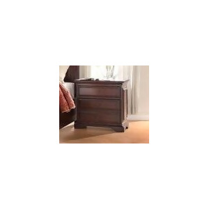 Homelegance Cranfills Night Stand Croc Panels In Warm Cherry - All