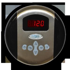 Steam Spa Programmable Control Panel w/ Time and Temperature Presents in Brushed - All