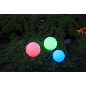 Patio Living Solar Powered Color Changing Led GardenGlo Orbs - All