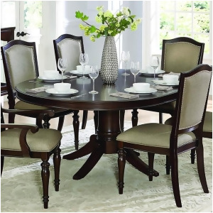 Homelegance Marston Oval Pedestal Dining Table in Espresso - All