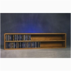 Wood Shed Solid Oak Wall or Shelf Mount Cd Cabinet - All