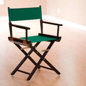 Yu Shan Director's Chair In Black Frame with Hunter Green Canvas - All