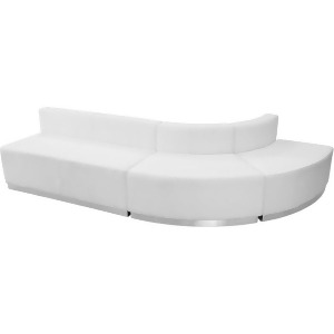 Flash Furniture Zb-803-790-set-wh-gg Hercules Alon Series White Leather Receptio - All