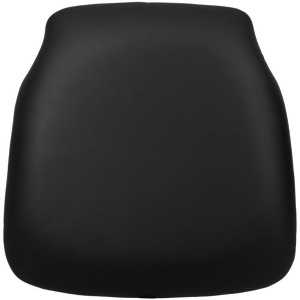 Flash Furniture Hard Black Vinyl Chiavari Chair Cushion for Wood Chiavari Chairs - All