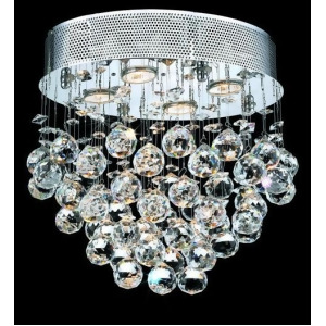 Lighting By Pecaso Bernadette Collection Flush Mount L16in W11.5in H13in Lt 4 Ch - All