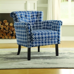 Homelegance Barlowe Accent Chair in Chain Link Print - All