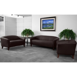 Flash Furniture Hercules Imperial Series Reception Set in Brown 111-Set-bn-gg - All