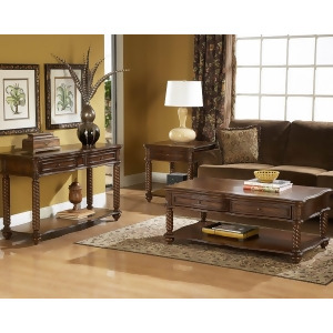Homelegance Trammel 3 Piece Coffee Table Set w/ Working Drawers - All